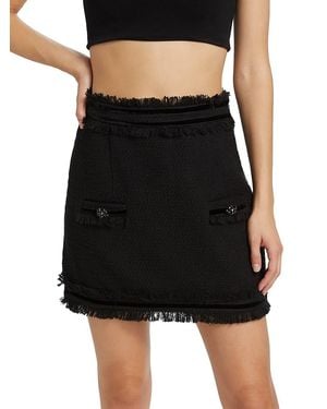 Cinq À Sept Christie Tweed Miniskirt - Black