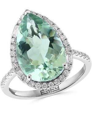 Effy 14K. Amethyst & Diamond Cocktail Ring - Blue