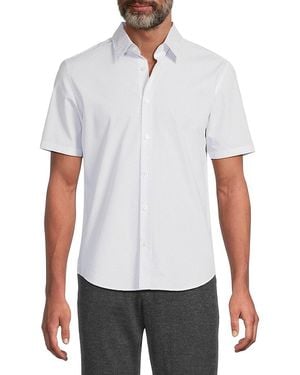 Theory Irving Textured Cotton Shirt - White