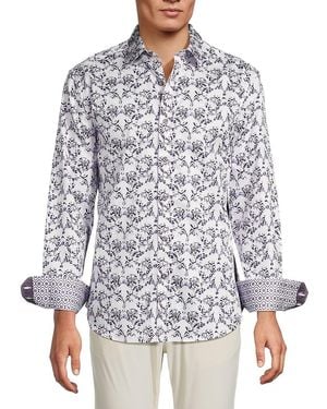 Robert Graham Criswell Print Shirt - White