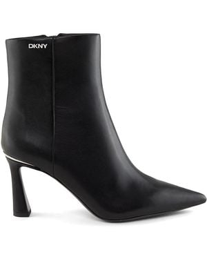 DKNY 80Mm Caryann Logo Ankle Boots - Black