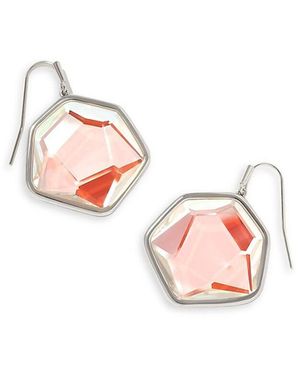 Kendra Scott Vanessa Rhodium-plated Drop Earring - Pink