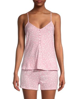 Splendid Mini Heart Two-Piece Pyjama Set - Pink