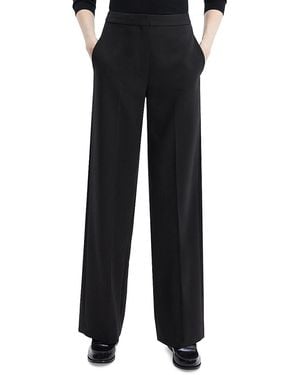 Theory Tailored Straight-Leg Pants - Black