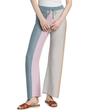 Saks Fifth Avenue Colourblock Wide-leg Knit Trousers - White