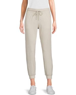 DKNY High Rise Slim Fit Joggers - Natural