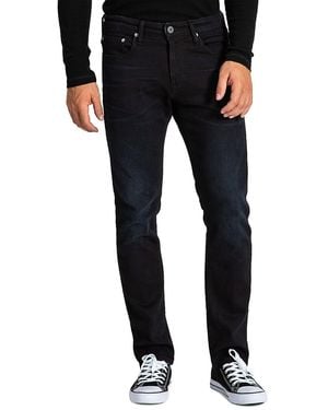 Stitch's Jeans Barfly Whiskered Slim Fit Jeans - Black