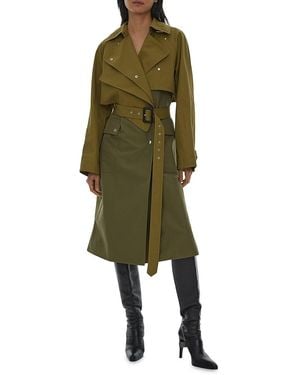 Helmut Lang Hybrid Trench Coat - Green