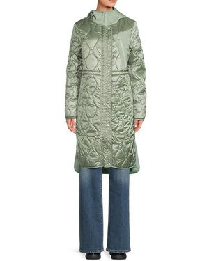 Pajar Sterling Lightweight Hooded Quilted Puffer Coat - Green
