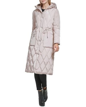 Kenneth Cole Quilted Puffer Stadium Jacket - Red