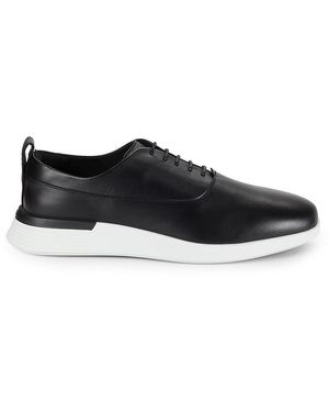 Wolf & Shepherd Leather Trainers - Black