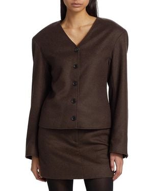 Loulou de Saison Vega Wool-Blend Jacket - Black