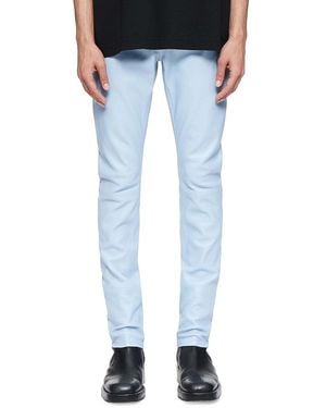 Purple Brand D-stretch Leather Skinny Pants - Blue
