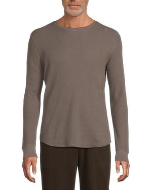Vince Ribbed T-Shirt - Brown