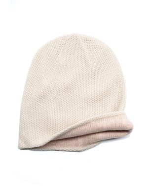 Portolano Cashmere Reversible Beanie - Natural