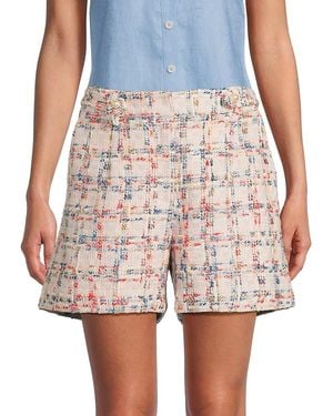 Saks Fifth Avenue Tweed Shorts - White