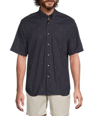 American Heritage Print Short-Sleeve Shirt - Blue