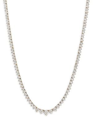 Effy 14K Two-Tone & 1.94 Tcw Diamond Tennis Necklace/17" - White