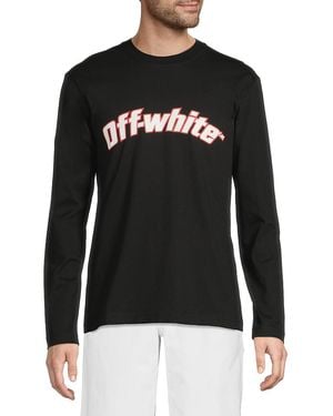 Off-White c/o Virgil Abloh Graphic Logo Cotton Skate T-shirt - Black