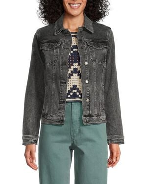 Joe's Jeans Relaxed Faded Denim Jacket - Grey