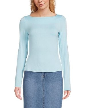 Lea & Viola Boatneck Top - Blue