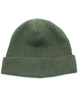 Portolano Ribbed Merino Wool Beanie - Green
