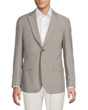 Emporio Armani Solid Blazer - Grey