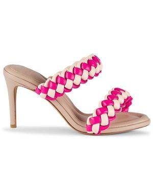 Alexandre Birman Francis 90Mm Leather Sandals - Pink