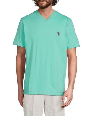 Robert Graham Damien Graphic Cotton T-Shirt - Green