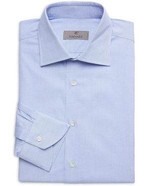 Canali Textured Dress Shirt - Blue