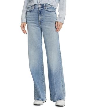 7 For All Mankind Ultra High-Rise Wide-Leg Jeans - Blue