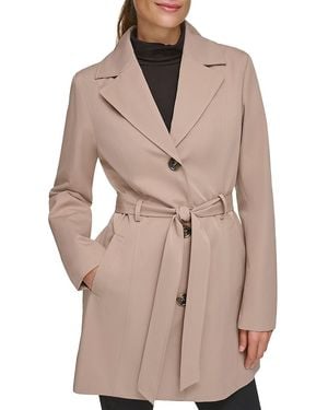 Kenneth Cole Belted Trench Coat - Black