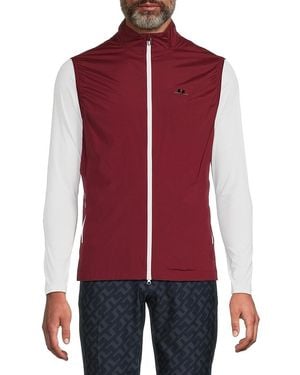 J.Lindeberg J. Lindeberg Ash Light Packable Logo Vest - Red