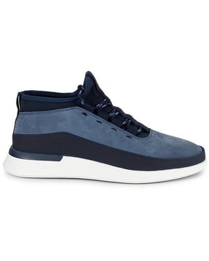 Wolf & Shepherd Colourblock Low Top Trainers - Blue