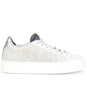 P448 Leather Platform Low-Top Sneakers - White