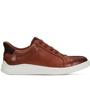 Rockport Tynnar Step-Activated Leather Slip-On Sneakers - Brown