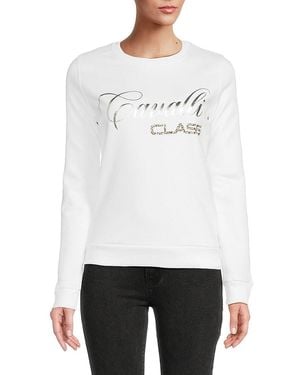 Cavalli Class by Roberto Cavalli Logo Sweatshirt - White