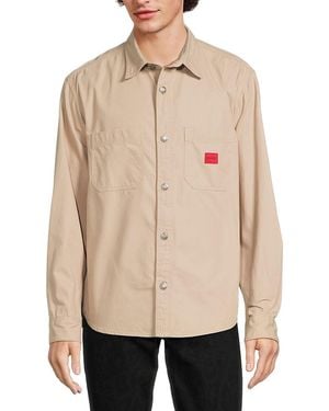 HUGO Erato Logo Shirt - Natural