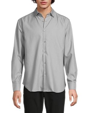 American Heritage Solid Long-sleeve Shirt - Gray