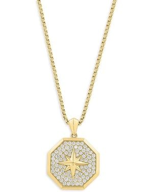 Effy 14K & 1.68 Tcw Lab-Grown Diamond Star Medallion Necklace/18" - Metallic