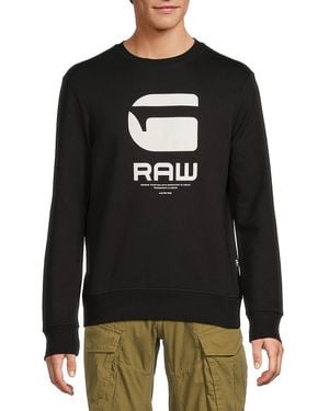 G-Star RAW Logo Graphic Sweatshirt - Black