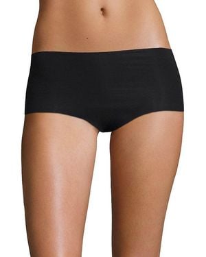 Hanro Invisible Cotton Hi-cut Brief - Black