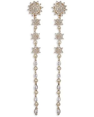 Eye Candy LA Luxe Solan Goldtone & Cubic Zirconia Dangle Earrings - White
