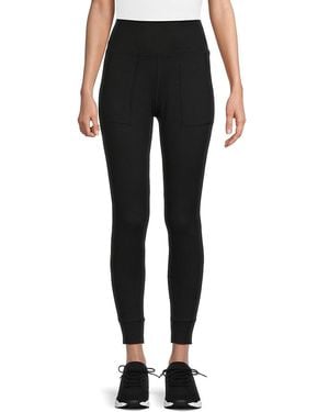 DKNY Cuffed Ankle Leggings - Black