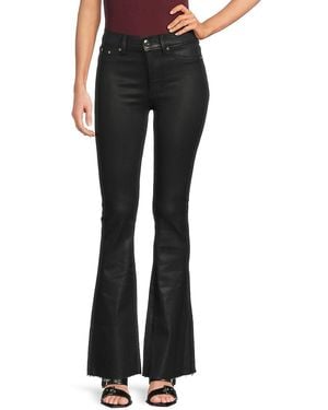 DL1961 Coated Flare Jeans - Black