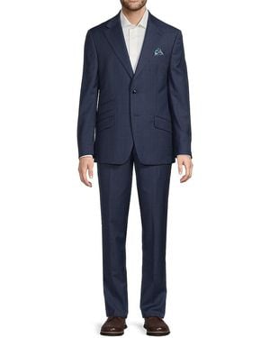 Tallia Wool-Blend Slim Fit Suit - Blue