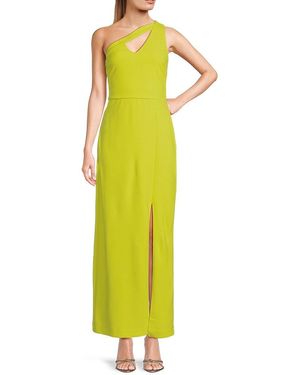 Rachel Roy Lara Slit One Shoulder Gown - Yellow