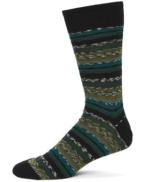 Missoni Striped Cotton-Blend Crew Socks - Green