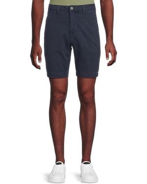 Monfrere Mid-Rise Chino Shorts - Blue