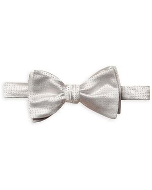 Eton Dotted Silk Bow Tie - White